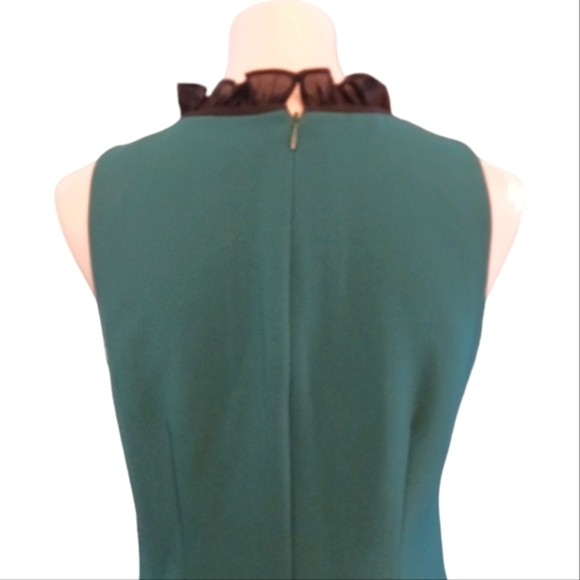 J. Crew Emerald Green Sleveless Midi Dress Size 6 - Picture 5 of 8